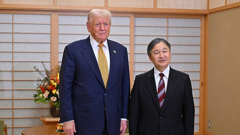 President Donald Trump is cozying up with top ally Japan’s emperor and new prime minister Monday ahead of a high-stakes meeting with Chinese President Xi Jinping.
Upon arrival in Tokyo, Trump sat down with Japanese Emperor Naruhito, the nation’s symbolic leader, at Tokyo’s Imperial Palace.
On Tuesday, Trump will meet Japan’s first female prime minister, Sanae Takaichi.
The two are expected to bond over their fondness for Shinzo Abe, Japan’s former prime minister who was assassinated in 2022.
‘I look forward to meeting the new prime minister. I hear phenomenal things,’ Trump said on Monday. ‘He was a great ally and friend of Shinzo Abe, who was my friend, the former prime minister. And he was great. He was one of my best … I know they were very close.’
‘I think she’s going to be great,’ he said of Takaichi.
Meanwhile, U.S. and China negotiators reported great progress in Malaysia on a potential trade deal, easing tensions ahead of the Trump-Xi meeting on Thursday.
Relations between the two world leaders had strained over China’s recent crackdown on critical mineral exports and Trump threatened to bring back the 100% tariff on Chinese goods.
Treasury Sec. Scott Bessent said Sunday talks on the sidelines of the ASEAN Summit had eliminated the need for 100% tariffs, expected to take effect Nov. 1, and that he expects China to delay implementation of its restrictions on rare earth minerals and magnets.
Trump and Xi are expected to sign off on the agreement during the meeting if talks go well.
Takaichi took office last week and leads a right-wing coalition. Trump already congratulated the new prime minister on becoming Japan’s first female top leader.
Takaichi is expected to tout Japan’s efforts to increase defense spending, which long sat at 1% of GDP — a figure analysts say falls well short of what the U.S. is pushing for from its allies.
During the meeting with Trump, Takaichi is expected to face pressure to raise defense spending even further to match NATO’s 5% target.
Takaichi has expressed concern about Japan’s reliance on the U.S., but signaled intentions to work closely with Trump. She took office on a recent populist wave in Japan similar to the MAGA movement.
Trump’s suggestion that Japan should pay for U.S. troops in the region has spooked some Japanese officials. Around 60,000 U.S. military personnel are stationed in Japan, making it the largest foreign host of U.S. forces.
Adding to those concerns, a trade framework in July placed a 15% tariff on imported Japanese goods, with higher rates for steel, aluminum and auto parts.
Despite these challenges, both sides are expected to use this week’s meetings to reaffirm what Trump has called ‘the most important partnership in Asia,’ setting the stage for his critical summit with Xi later this week.
This post appeared first on FOX NEWS